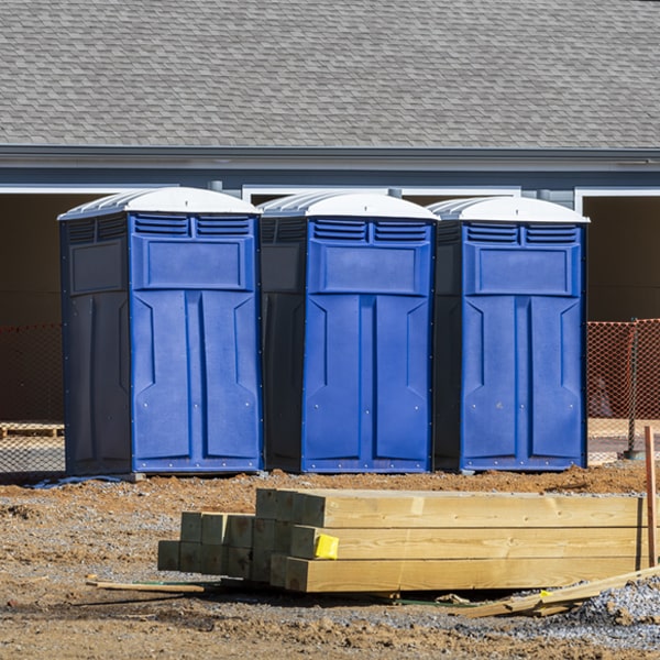 can i customize the exterior of the porta potties with my event logo or branding in Klemme Iowa